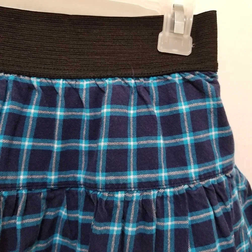 Justice skort 10 plaid metallic schoolgirl mini academia cotton checks